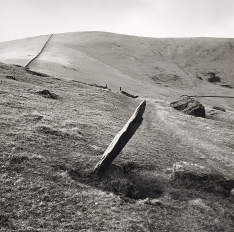Fay Godwin, Markerstone on the old road from London to Harlech, 1976