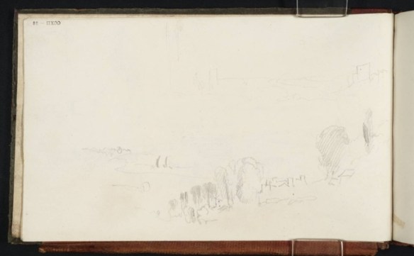 Joseph Mallord William Turner (1775 1851) Thames at Richmond From Thames Sketchbook, Turner Bequest CCXII Date c.1825 Courtesy Tate