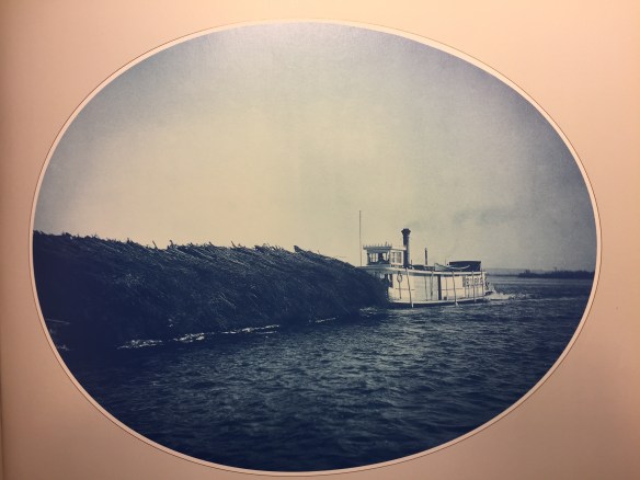 Henry Peter Bosse : US Steamlaunch 'Elsie' towing brush, 1889