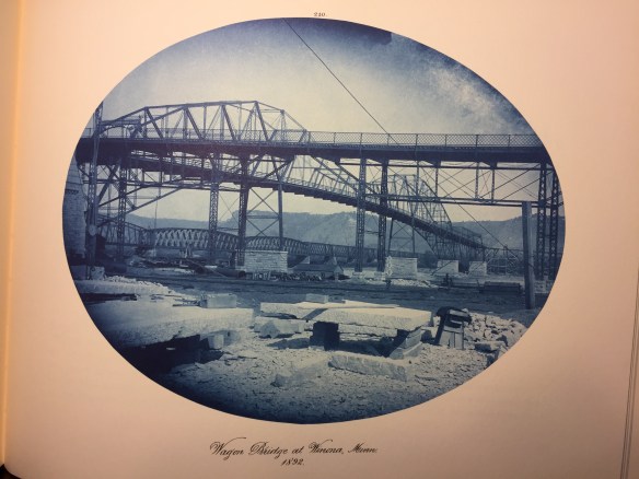 Henry Peter Bosse : Wagon Bridge at Winona, Wisconsin, 1892