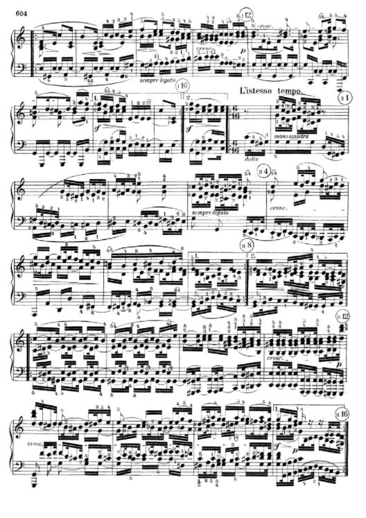 Beethoven, a page from o. Sonata 111, op.32