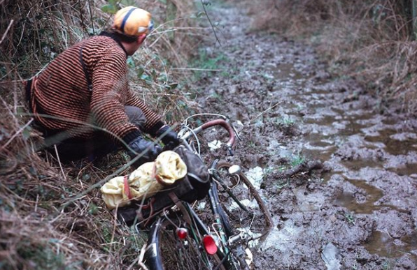 The bicycle may seem ill-adapted to the conditions